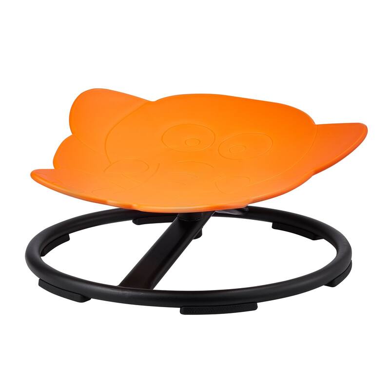 Elephant Shape Plastic Kids Swivel Toy Chair with Non-Slip Metal Base Ideal Gift for Birthday or Christmas