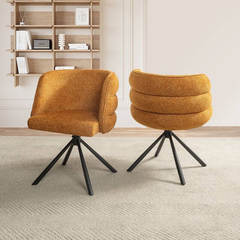 270 Degree Swivel Modern Home Office Desk Chairs Set of 2