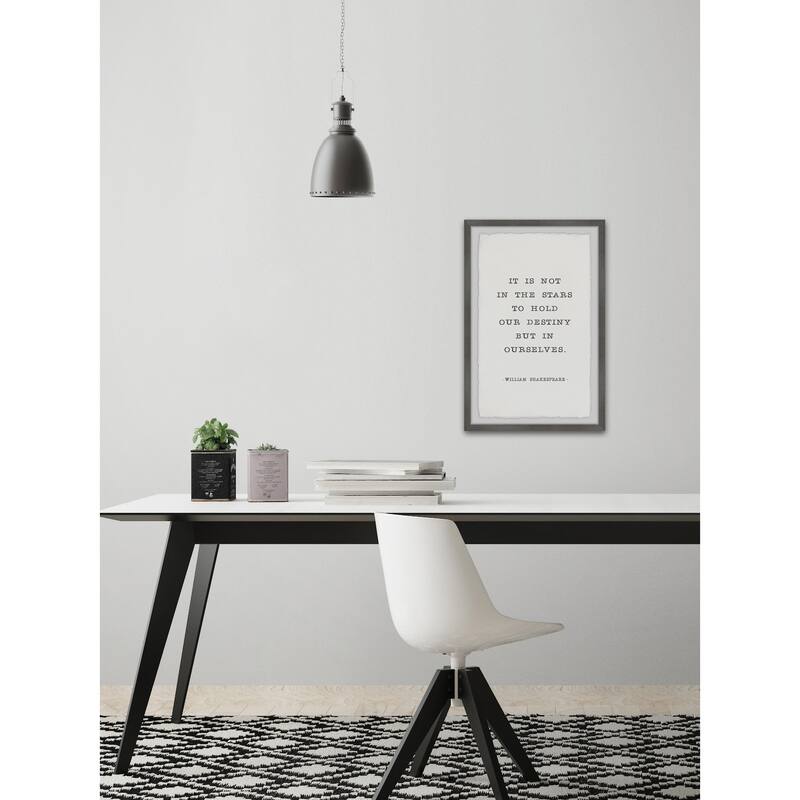 It Is Not in the Stars Framed Wall Art, Elegant Home Touch - Sophisticated Artwork for Refined Décor