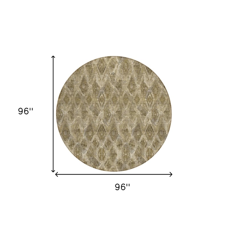 HomeRoots Geometric Traditional Rectangle Outdoor Rug