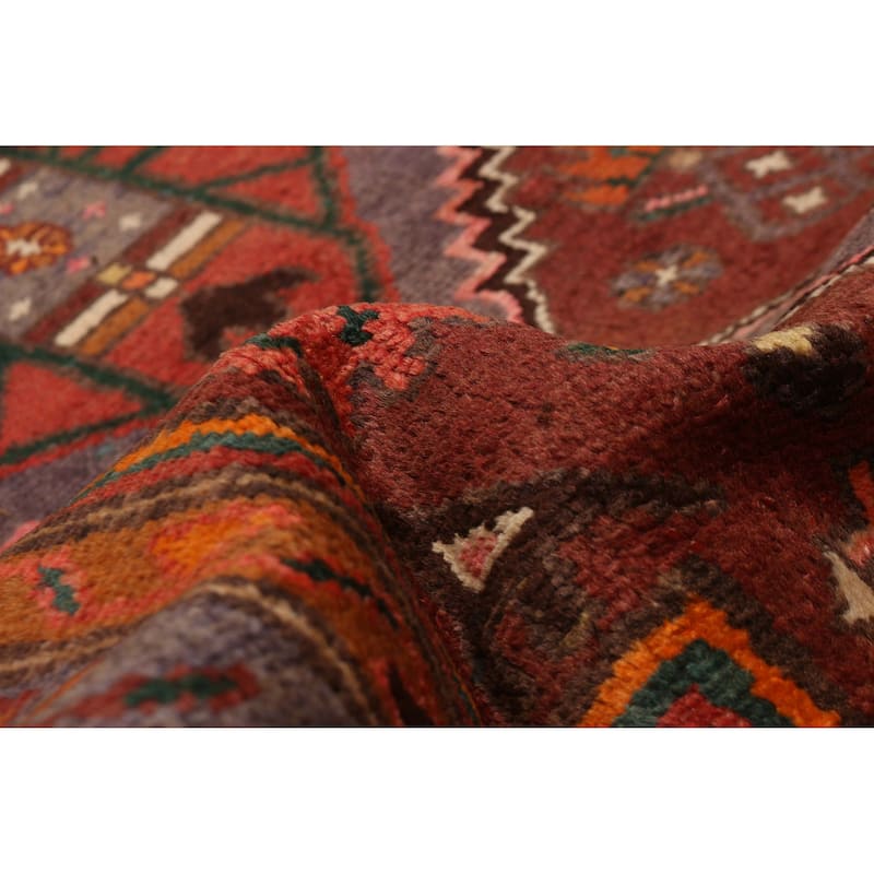 ECARPETGALLERY Hand-knotted Andelz Dark Red Wool Rug - 3'7 x 9'9