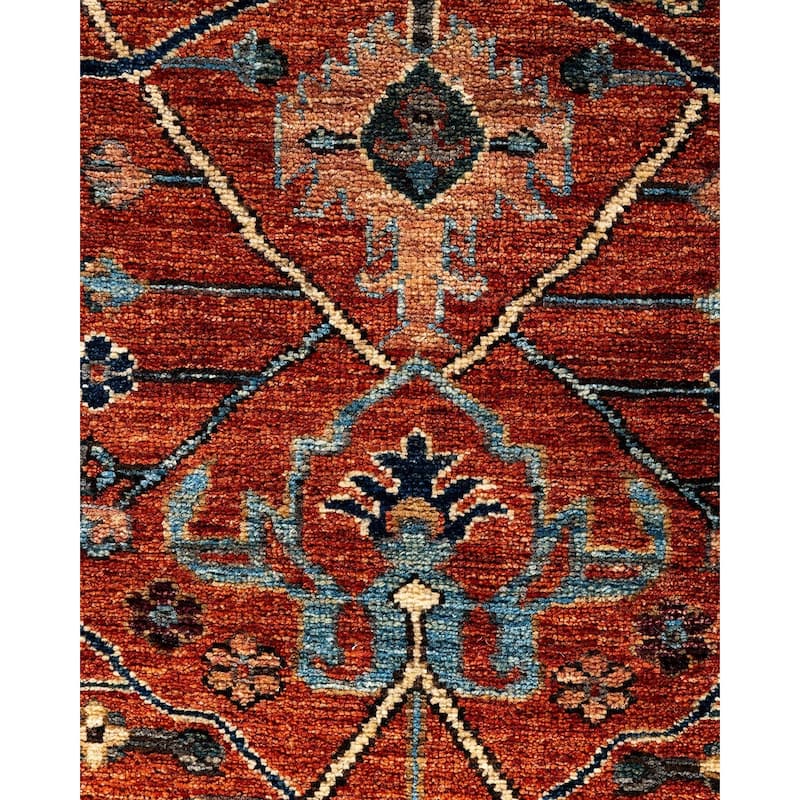 Serapi One-of-a-Kind Hand-Knotted Area Rug - Orange, 8' 2" x 9' 6" - 8' 2" x 9' 6"