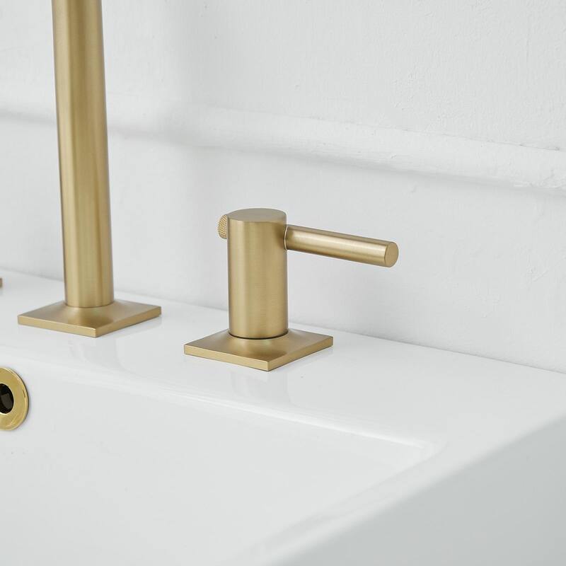 8 in. Widespread High-Arc Bathroom Faucet With Drain Kit