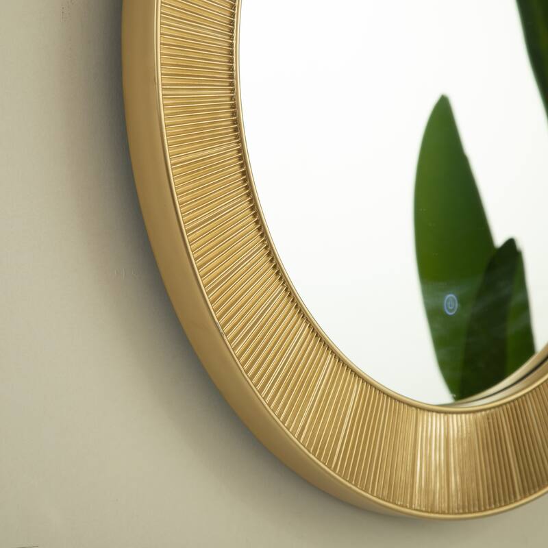 Cyclis Thick Gold Frame PU Art Decorative Mirror - Bathroom, Bedroom, Living Room - Golden,Silver