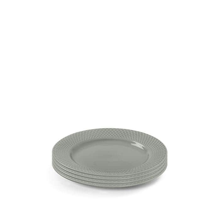 Rhombe Earth Lunch Plate Set, Moss, 4 Pcs. - 8.3
