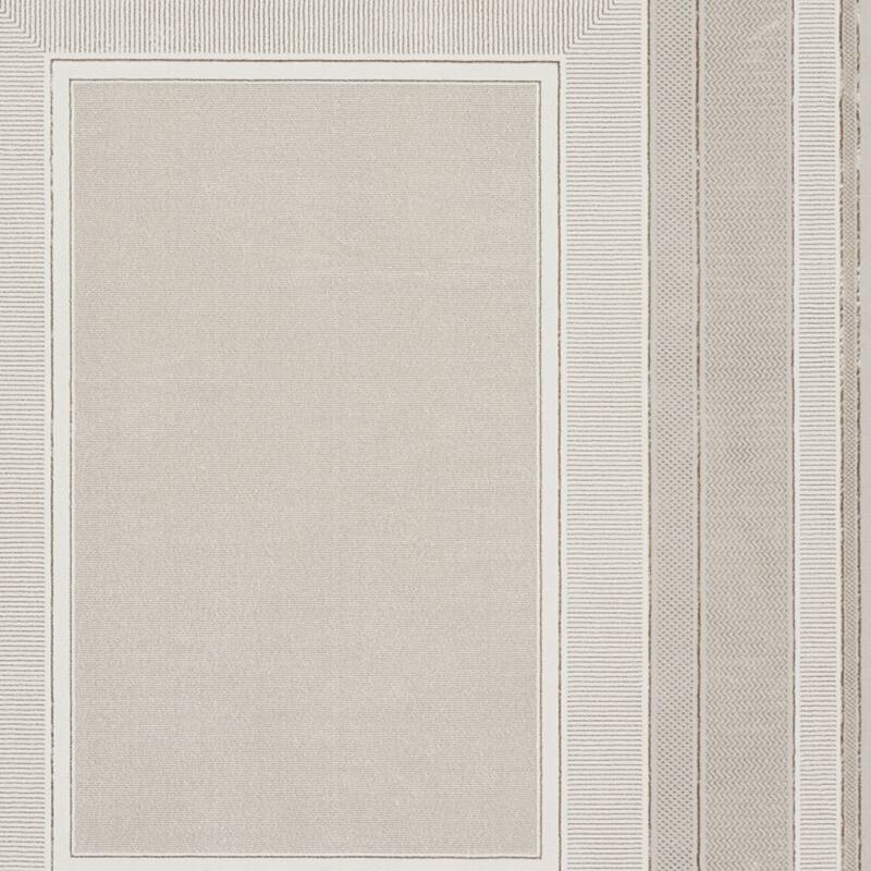 Power Loomed Geometric Modern Non Skid Stain Resistant Area Rug - 118' X '94' X '0.39