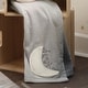 preview thumbnail 7 of 6, Lambs & Ivy Goodnight Moon Gray Appliqued and Embroidered Fleece Baby Blanket