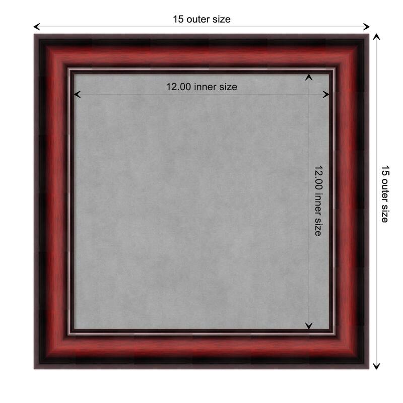 Amanti Art Rubino Cherry Scoop Framed Magnetic Board - Board Size 12x12
