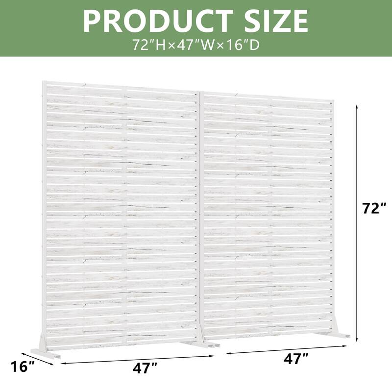 Outdoor Metal Privacy Screen Fence Panel