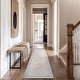 preview thumbnail 80 of 102, Medallion Flat Pile Washable Rug – Pet Friendly, Non-Slip, Perfect for Entryway, Living Room, and Bedroom 2'6" x 8' - Blue