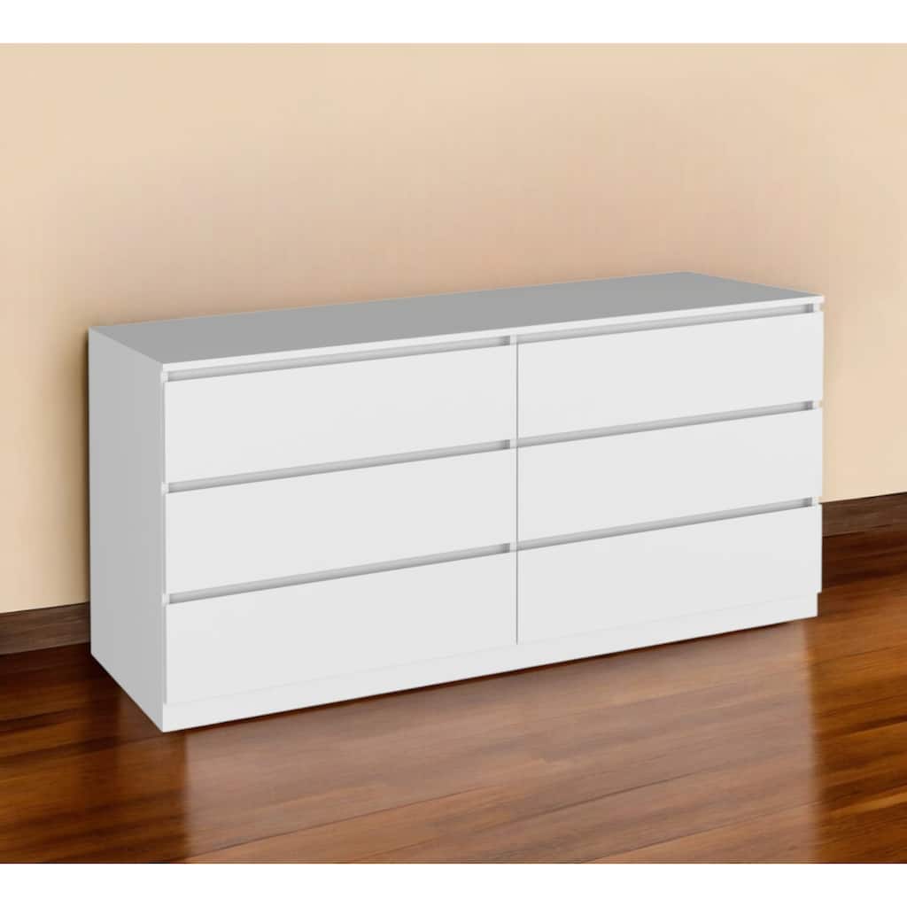 HomeRoots Two Piece White Bedroom Set