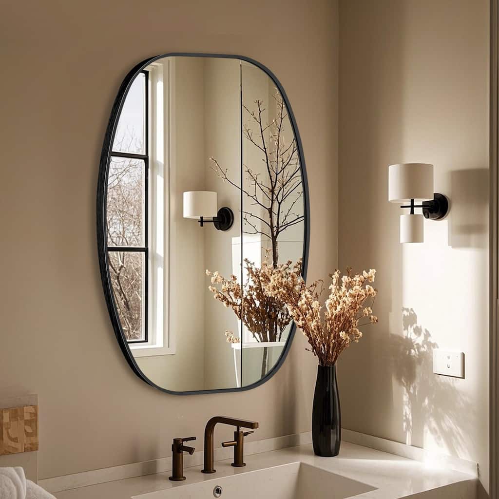 Oval Wall Mirror Bathroom Mirror for Over Sink
