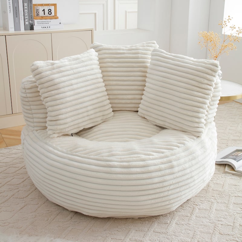 Fabric Large Chair Accent Sofa Lounge Floor Sofa