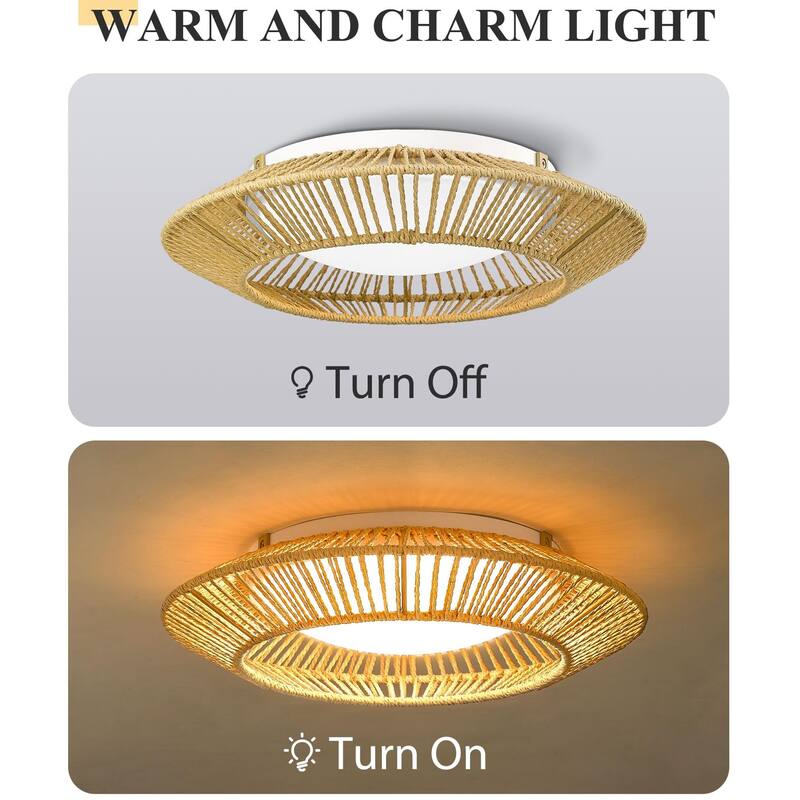 15Inch 16W LED Flush Mount Ceiling Light