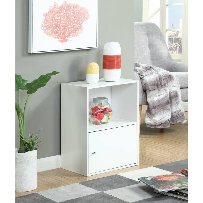 Storage Cabinet 1 Door - Retro Design Organizer for Home Office Living Room