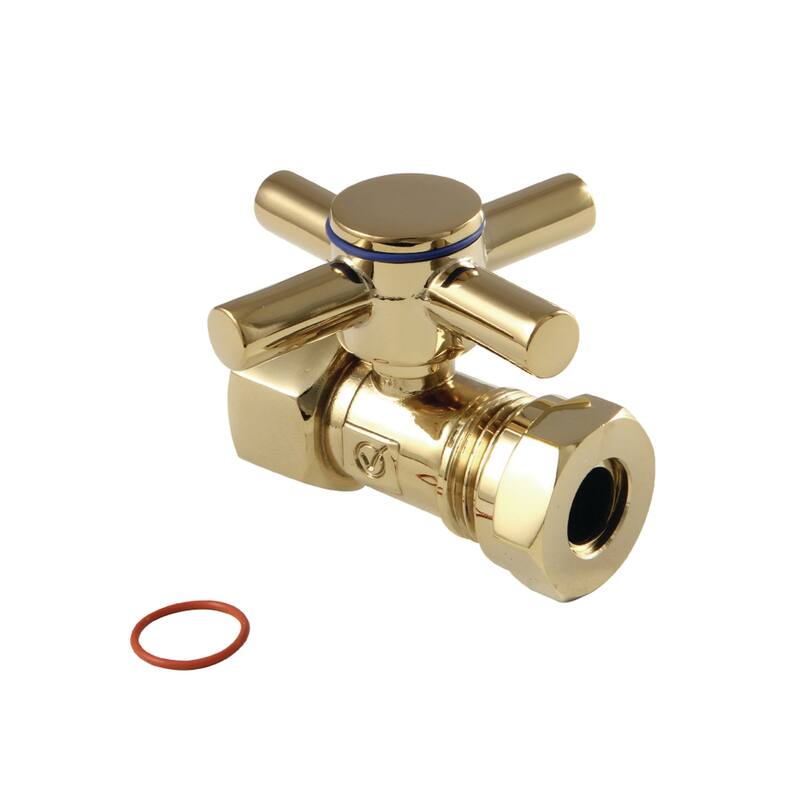 Kingston Brass Concord 1/2" IPS x 1/2" or 7/16" Slip Joint Straight Valve - Polished Brass