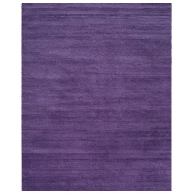 SAFAVIEH Handmade Himalaya Kaley Solid Wool Rug - 9' x 12' - Purple