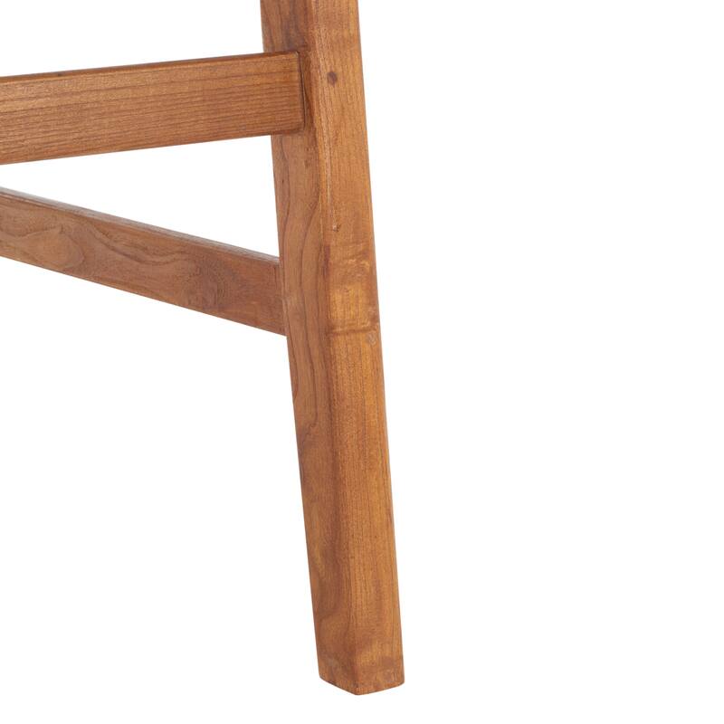 SAFAVIEH Remzija 30-inch Woven Leather Rectangle Bar Stool - 20" W x 19" D x 30" H