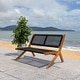 preview thumbnail 48 of 58, SAFAVIEH Kobina Outdoor Foldable Bench - 45" W x 30" D x 30" H