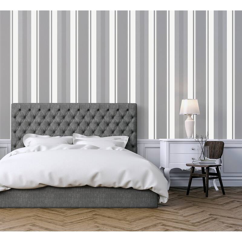 Arthouse Palazzo Silver Stripe Wallpaper