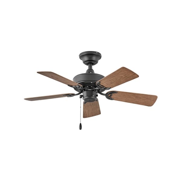 slide 2 of 10, Hinkley Cabana Outdoor Ceiling Fan - Matte Black - 36"