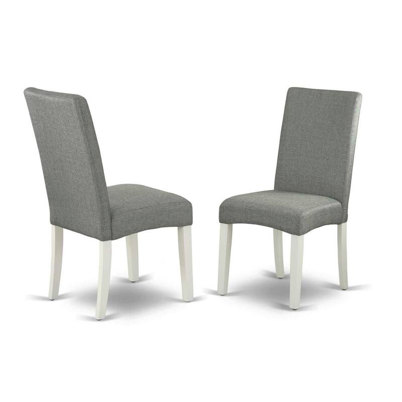 Vintage 5-Piece Dinette Set - Parson Chairs & Rectangular Table - Solid Wood Dining Room Furniture - 72
