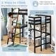 preview thumbnail 30 of 28, Costway Twin Size Loft Bed w/ Desk & Shelf 2 Ladders & Guard Rail for