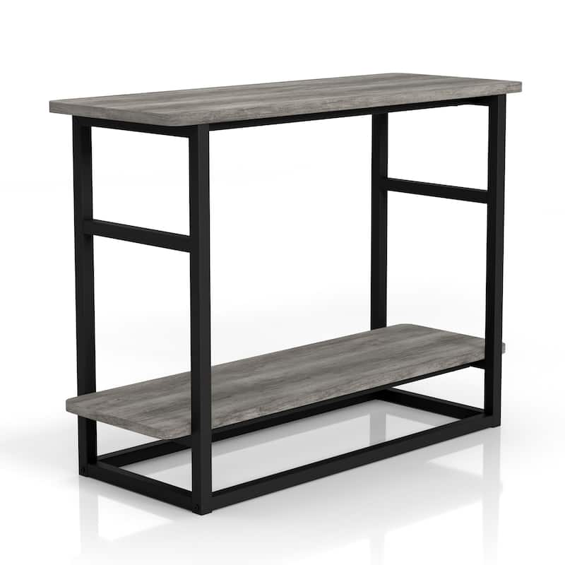 DH BASIC Urban Oak 32-inch Long Side Table with Lower Shelf by Denhour