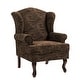 preview thumbnail 114 of 119, 31" W Modern Upholstered Linen Wing Back Accent Chair with Rolled Arm