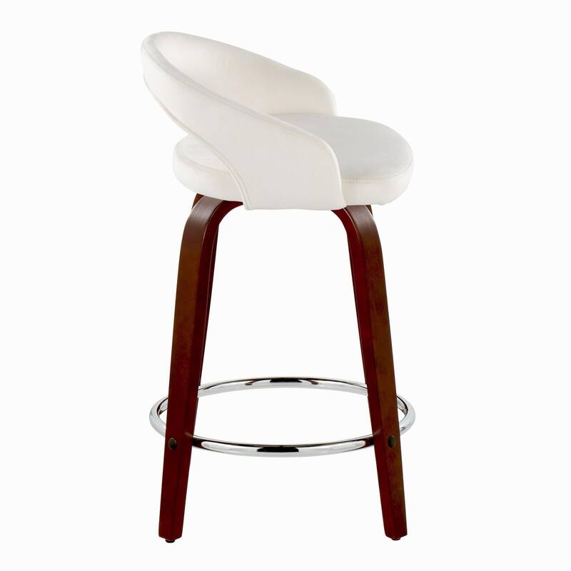 Grotto Upholstered 24" Fixed-Height Counter Stool - Set of 2