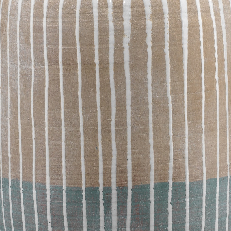 Jamie Young Flagstaff Ceramic Table Lamp with Linen Shade
