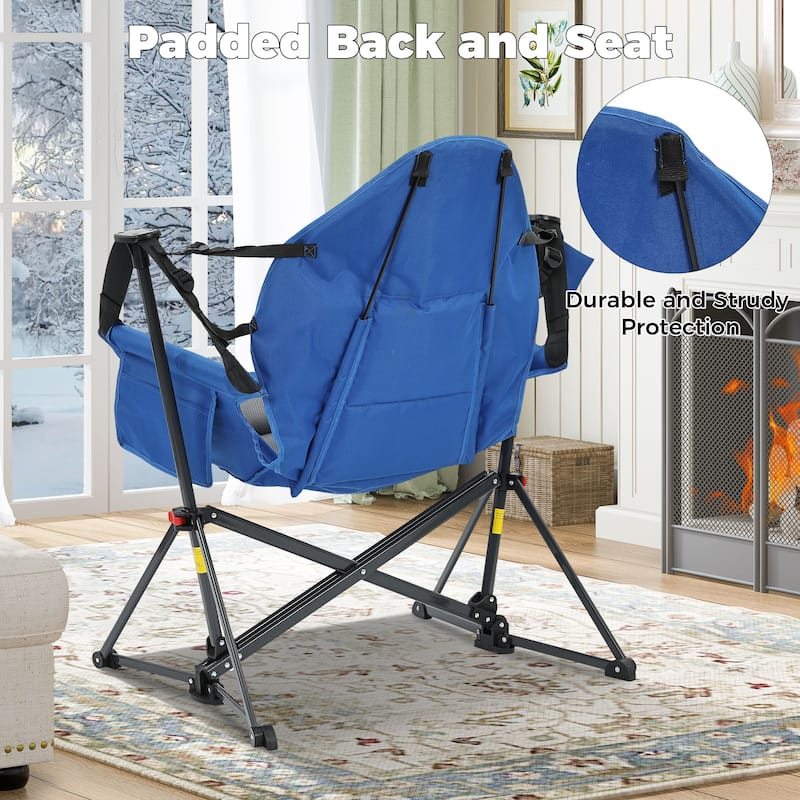 Hammock Camping Chair, Foldable Portable Rocking Chairs for Adults