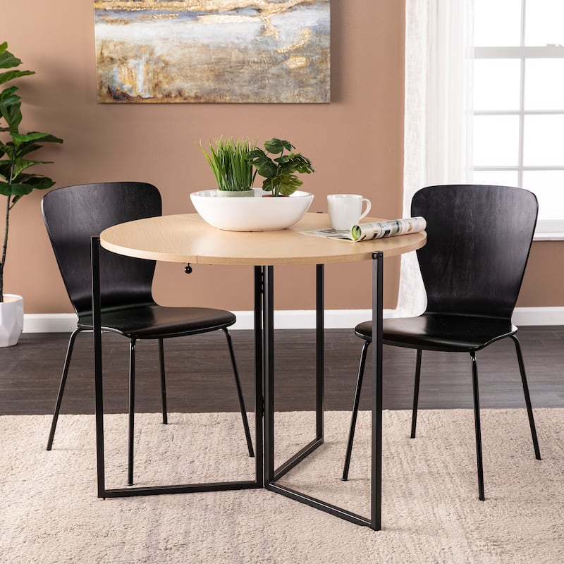 SEI Furniture Landon Round Folding Dining Table