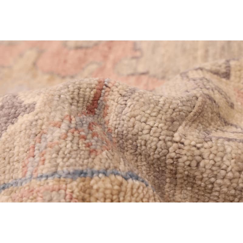 ECARPETGALLERY Hand-knotted Modern Oushak Taupe Wool Rug - 9'9 x 13'8