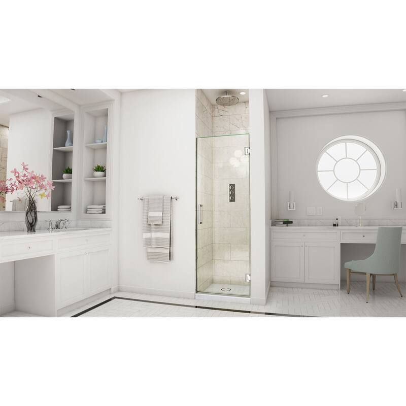DreamLine Unidoor 23 in. W x 72 in. H Frameless Hinged Shower Door - 23" W