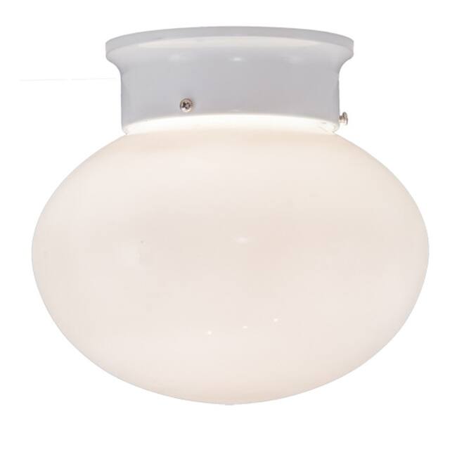 Meyda Tiffany 214386 Bola 8" Wide Semi-Flush Ceiling Fixture with Milk