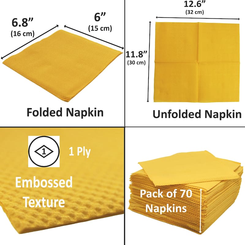 Renova Colored Dinner Disposable Paper Napkins Folded 1-Ply