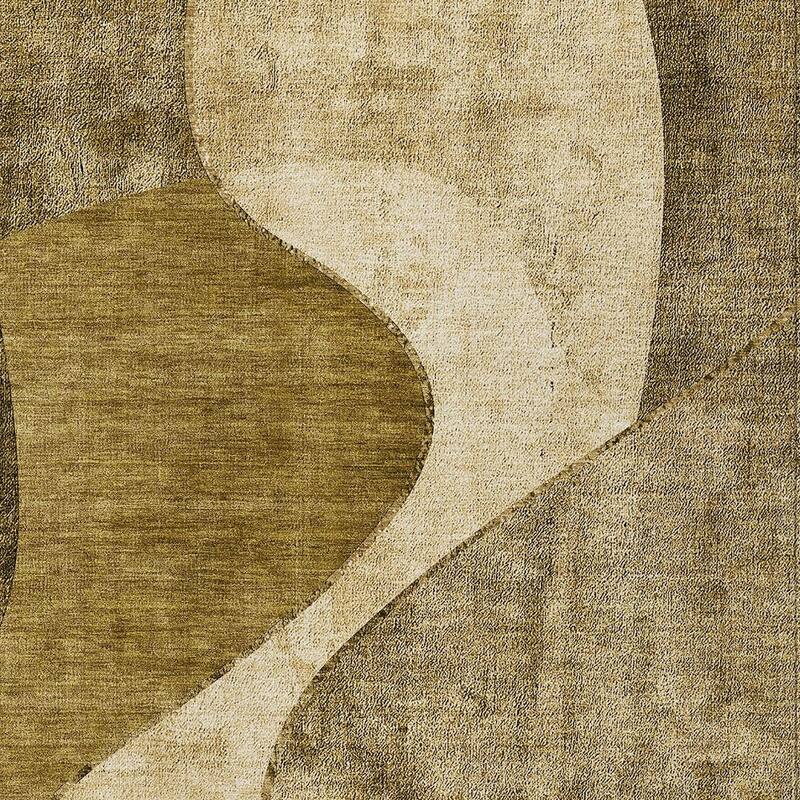 HomeRoots Abstract Transitional Rectangle Outdoor Rug
