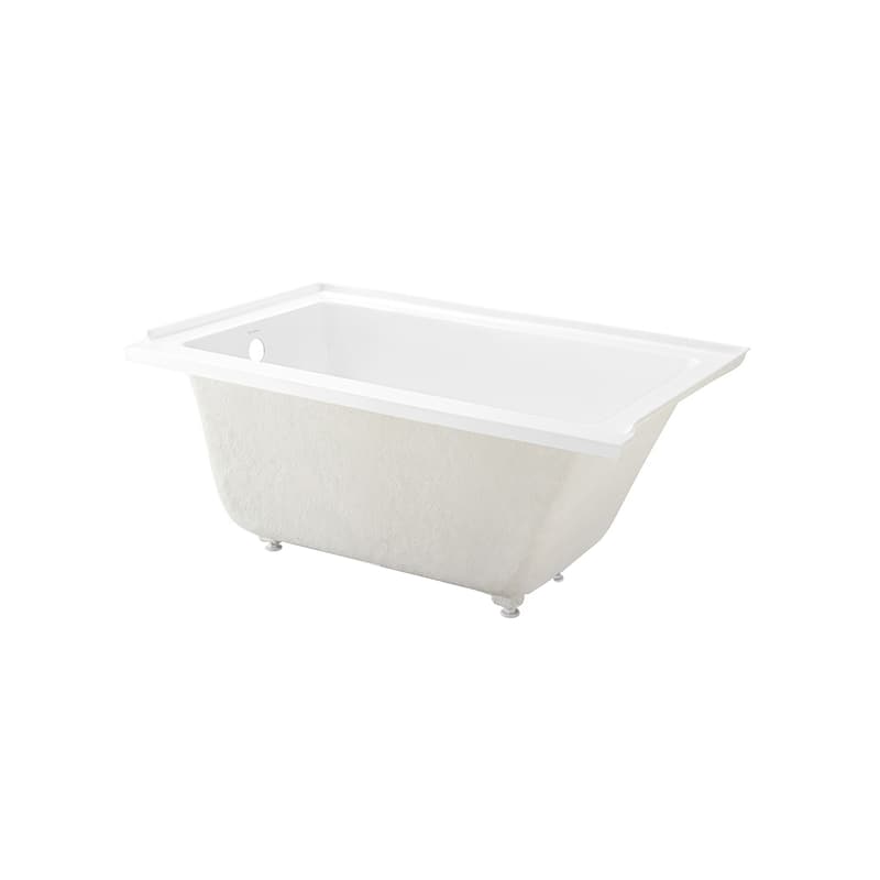Voltaire 54 in x 30 in Acrylic Glossy White, Alcove, Integral Bathtub