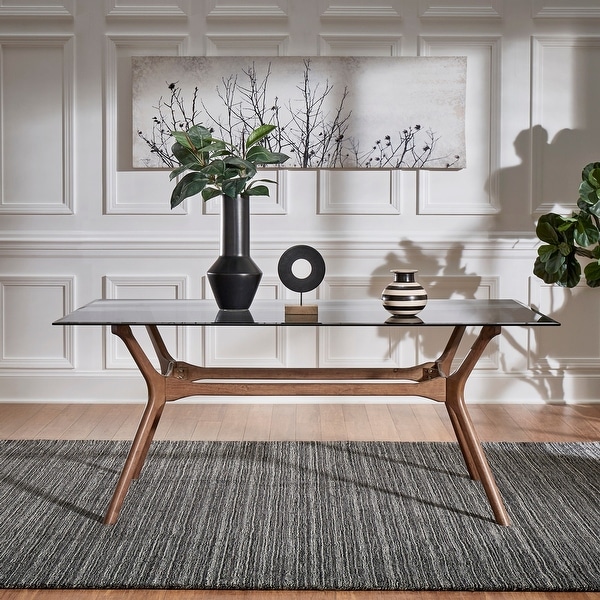 Nadine Mid Century Dark Walnut Finish Rectangular Dining Table by iNSPIRE Q Modern On Sale Bed Bath Beyond 18218128