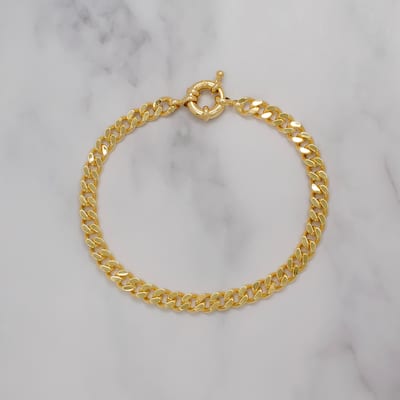 Victoria Townsend Yellow Gold Curb Link Bracelet