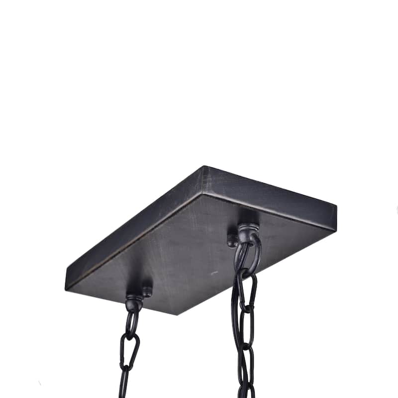 Elba 8 Light Black Crystal Chandelier