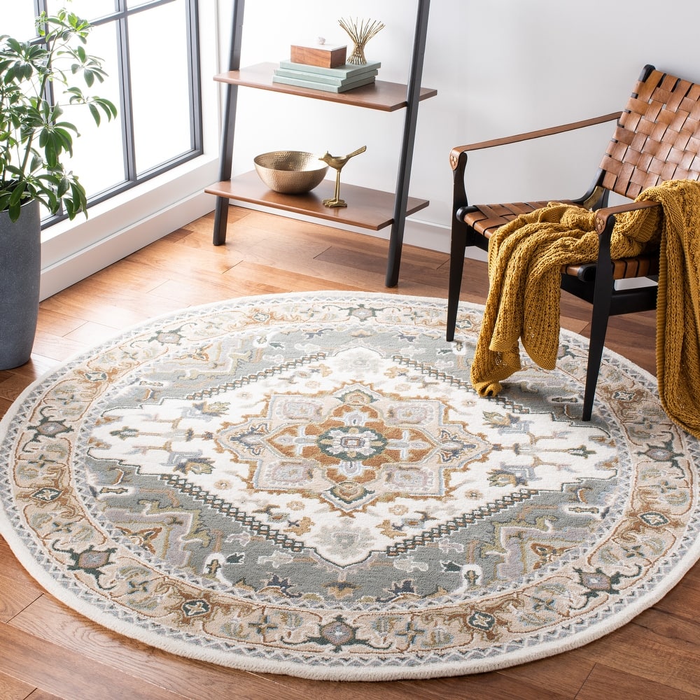 SAFAVIEH Handmade Heritage Carrol Traditional Oriental Wool Rug