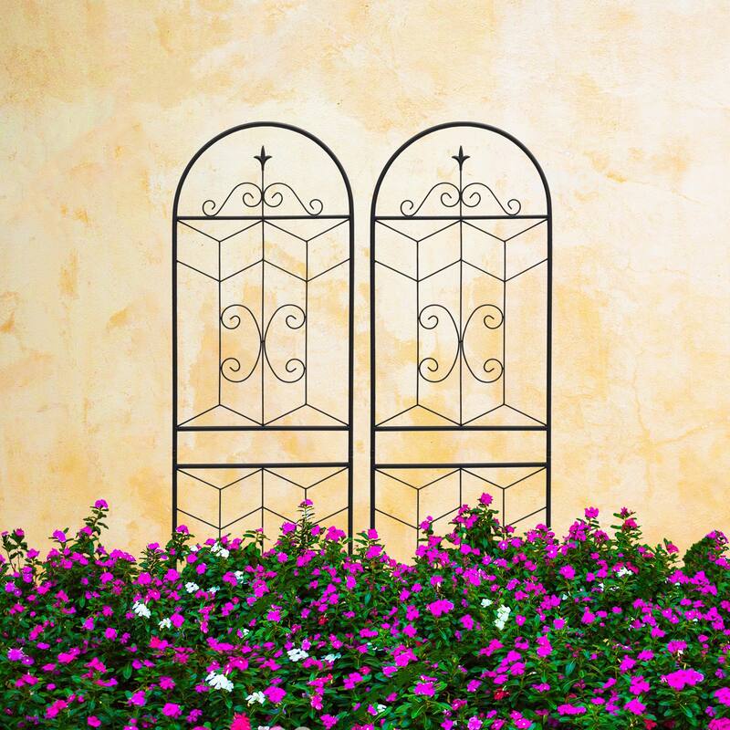 4 Pack Metal Garden Trellis 71" x 19.7" Rustproof Trellis for Climbing Plants Outdoor Flower Support
