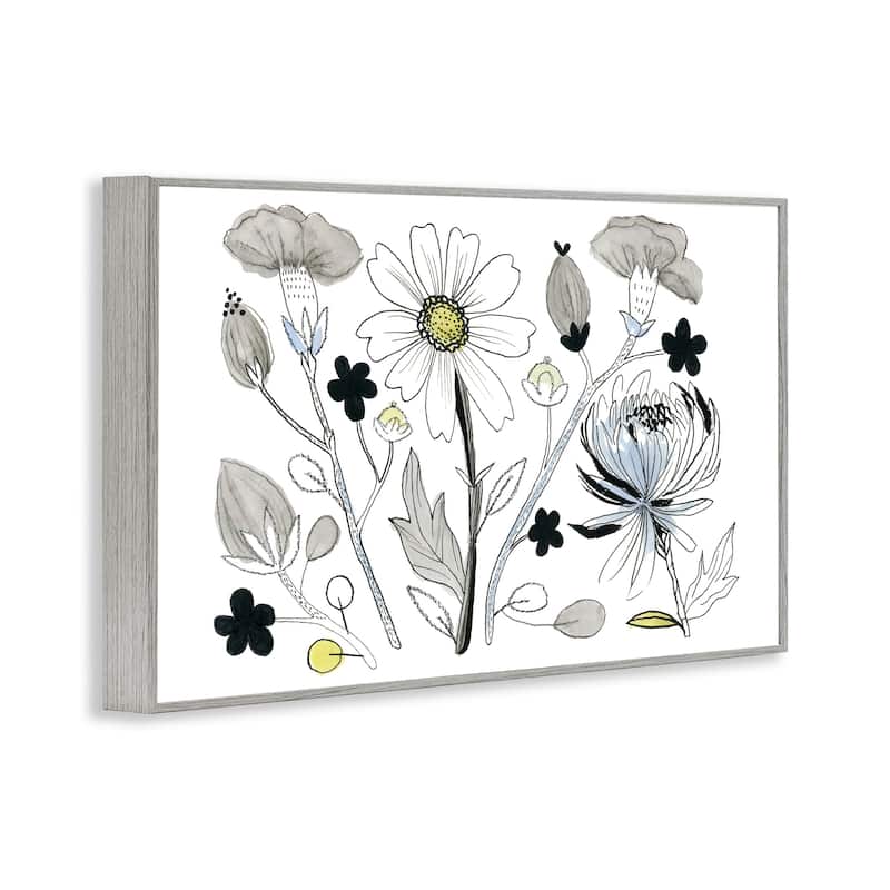 Stupell Simple Drawn Nature Sprigs Framed Giclee Art Design By Ashley Davis
