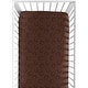 preview thumbnail 1 of 4, Sweet Jojo Designs Chocolate Brown Boy Fitted Crib Sheet - Horseshoe Print for Western Cowboy Wild West Southern South Country