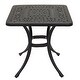 preview thumbnail 20 of 19, Flagstaff Cast Aluminum Outdoor Square End Table - 8' x 10'