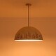 preview thumbnail 13 of 12, European Artisanal Antique Gold Patina Iron Oversized Dome Pendant