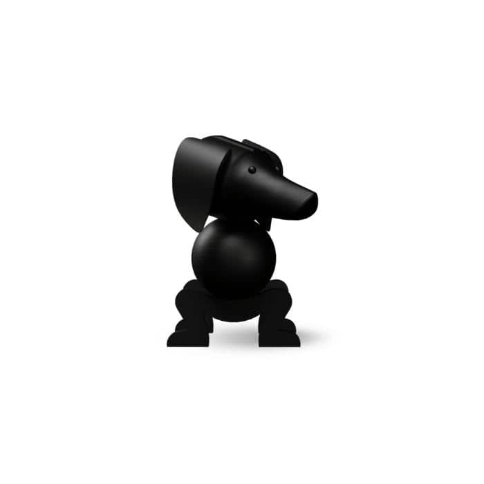 Kay Bojesen Dog, Dark Stained Oak, Medium, H: 11.2" - Medium