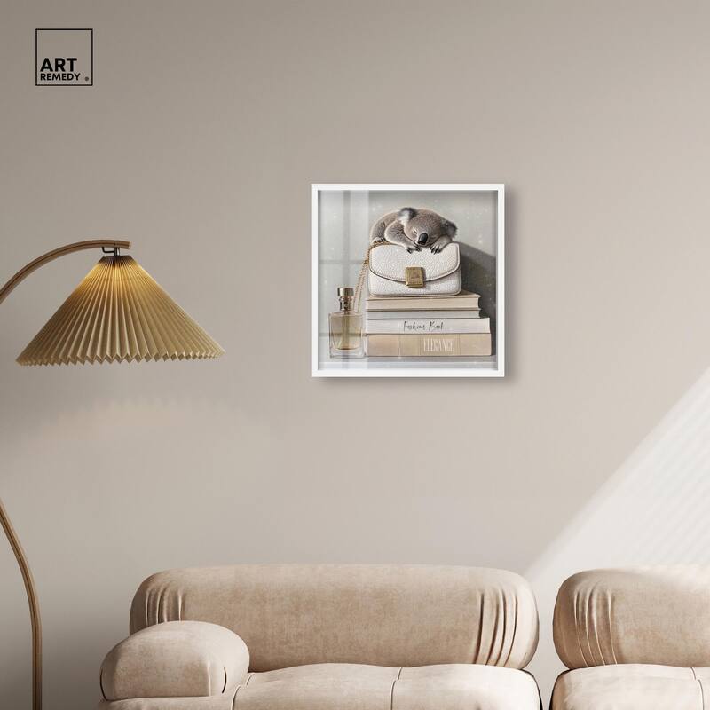 Koala on Fashion Books Shadowbox by Art Remedy